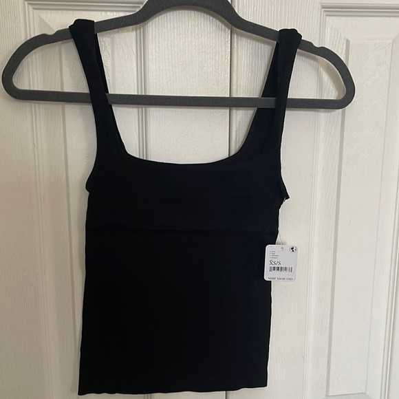Free People Tops - COPY - NWT - Free People Square One Seamless Cami Black Size XS/SM